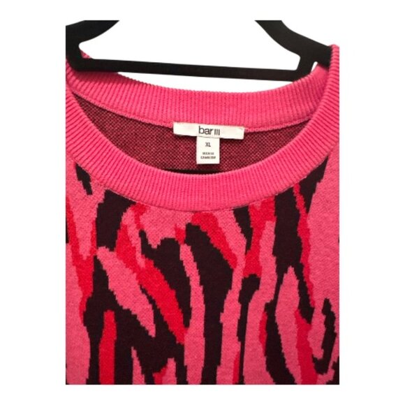 Abstract Pink, Black & Red Zebra Sweater - XL - Picture 3 of 9